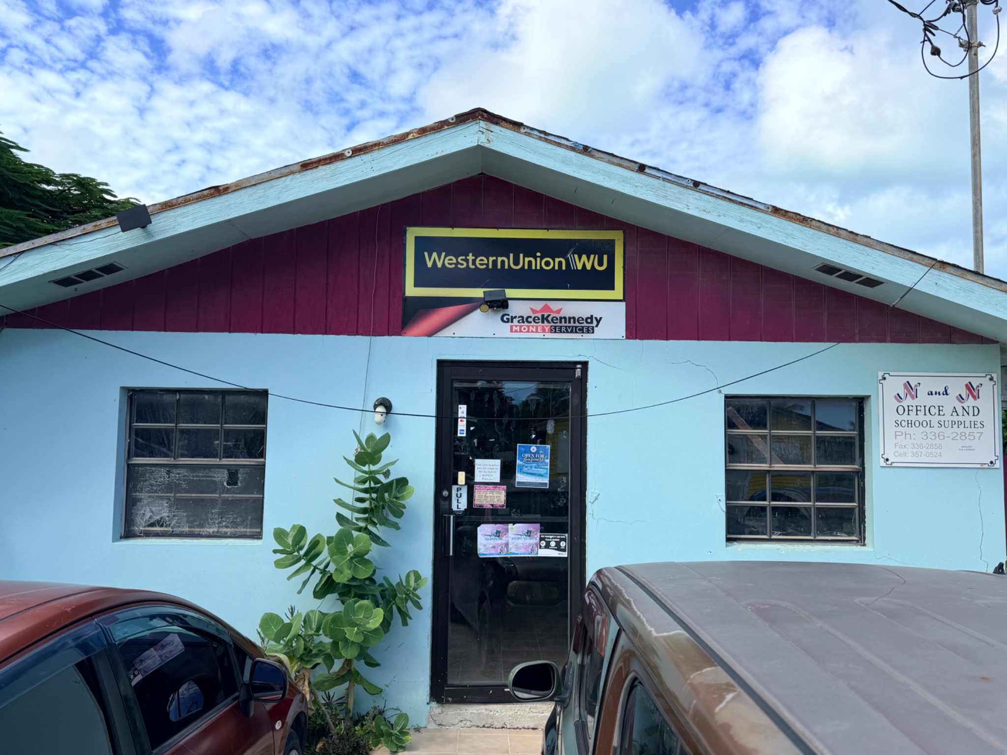 The office building in George Town, Exuma